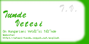 tunde vetesi business card